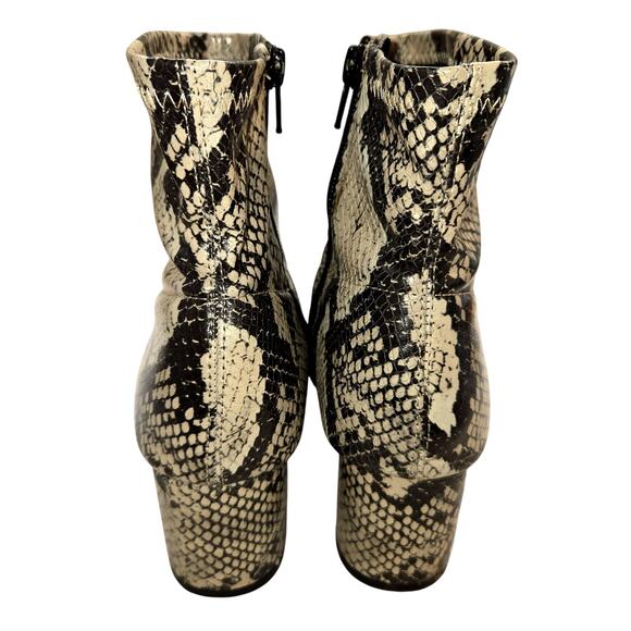 Time & True 8.5 Women's Shoes Faux Snake Skin Ankle Boots Booties 8 1/2 - Picture 4 of 7